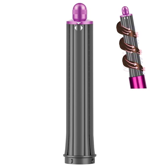 1.2IN Long Hair Barrels Attachment Compatible with Dyson Airwrap HS01 HS05 HS08 Accessories Automatic Curling Iron Curlers for Soft Inward Curls Voluminous Outward Waves Rose