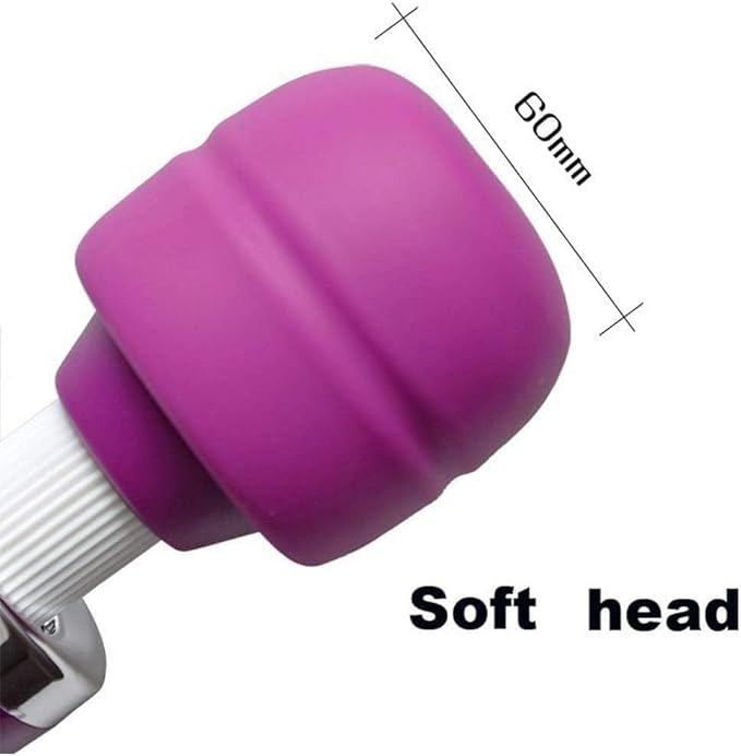 Vibrating Big Deep Tissue Full Body Massager for Muscle Relief Back Neck Hand Foot Leg Arm Massage Powerful Handheld Tool for Women Muti Speeds (Purple Big and Orange Small Massager)