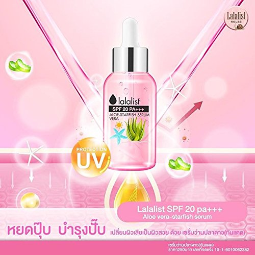 NEW Lalalist SPF 20 PA+++ Aloe Vera -Starfish Serum UV Protection 25 ml by Angun Gift Shop