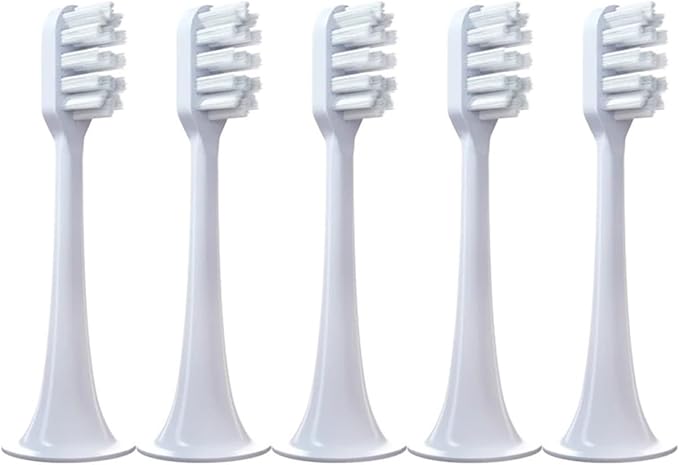 5/8/10PCS Replacement Toothbrush HeadsCompatible for Xiaomi T300 T500 Sonic Electric Teeth Brush Soft Teethbrush Nozzles(5 White Soft)