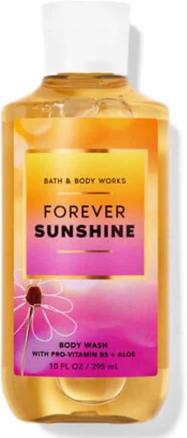 Bath &amp Body Works - 3 Piece Bundle - Spray - Body Cream - Shower Gel - Full Size and Bag HELLO GORGEOUS (Forever Sunshine)