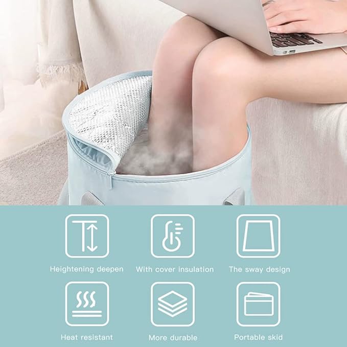 Vitaciti®Ionic Detox Foot Bath Machine with LCD Display Far Infrared Heating Belt &amp Collapsible Tub 3 Working Modes Professional Ionic Foot Cleanse Spa for Home &amp Salon Use