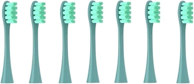 Sonic Electric Toothbrush Vacuum Bristle Suitable for/X/X / Z1/ F1/ One/Air 2 /SE Replacement Head Brushes(7pcs Green)