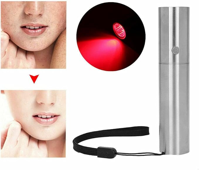 Max Absorption Density Red Light Therapy Cold Laser Flashlight - Optimal Red Deep-Red Near Infrared - Infrared 620nm 660nm 760nm and 830nm 6 W LED Light for Pain Relief (660 nm / 760 nm)