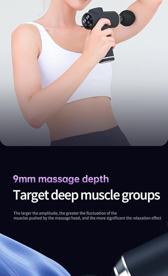 Mini Massager for MusclesMini Massage Gun Pocket-Sized Deep Tissue Massager Gun Portable Percussion Muscle Massager Gun Ultra Small &amp Quiet Muscle Massage Gun (Pink)