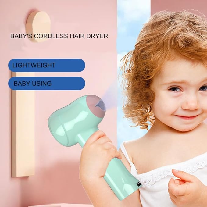 Mini Cordless USB Hair Dryer Gentle Air for Baby Body &amp Skin Prevents Diaper Rash Neck Eczema Baby Health Care 0-6 Years