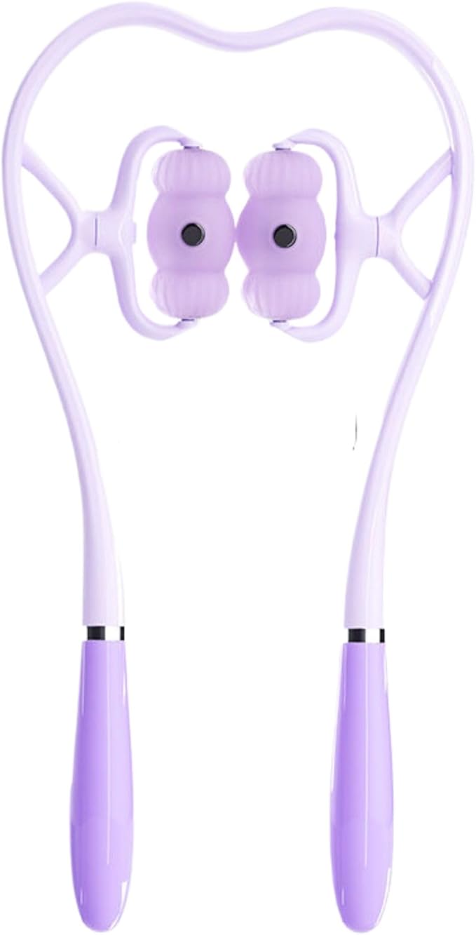 Neck and Back Massager 颈椎按摩器多功能揉捏颈部家用手动夹脖子颈夹器按肩颈滚轮按摩器 Whole Body Roller Massager Roller HomeOffice Body Electric Massagers