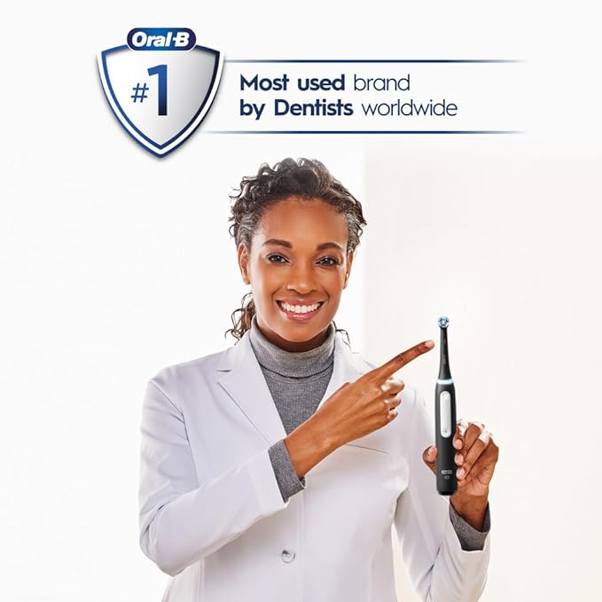 Oral-B Rechargeable Electric Toothbrush iO3 Clean &amp Protect 3 Cleaning Modes Visible Pressure Sensor White
