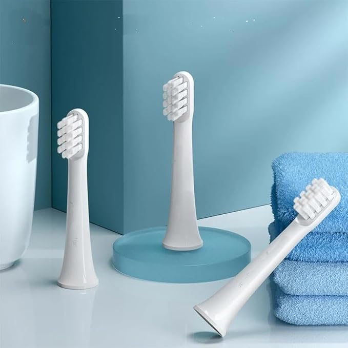 Compatible for MIJIA Sonic Electric Toothbrush Head T100 T200 T200C T300 T301 T302 T500 T700 Replacement Heads(Mijia T100 3PCS)
