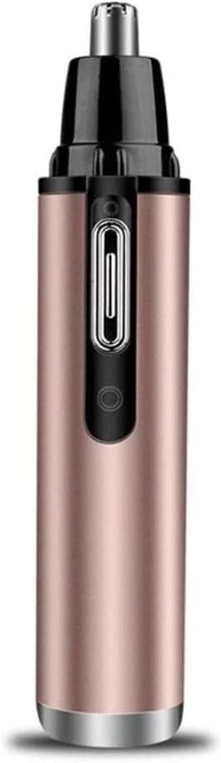4 in 1 Nose Hair Trimmer and Eyebrow Trimmer USB Rechargeable Waterproof Eyebrow Razor Nasal Hair Trimming Tool for Travel Bathroom Camping Easy Cleansing (Color : Gold)