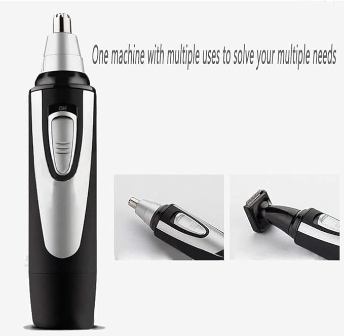 WEedsy Ear and Nose Hair Trimmer Clipper - Professional Painless Eyebrow and Beard Hair Trimmer for Men Battery-Operated Easy Cleansing