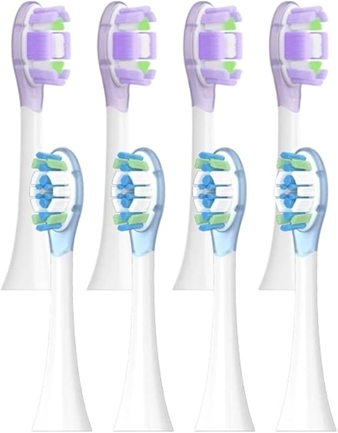 8PCS Replacement Brush Heads for XIAOMI MIJIA MES609/610 Pro Sonic Electric Toothbrush Sealed Package(8 PCS Blue)