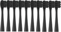 10PCS Replacement Brush Heads Compatible for Y1S/Y4/U1/U2/U3/P1/P4 Soft Toothbrush Clean Nozzles(10PureBlack)