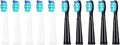 5-10Pcs Replacement Brush Heads Compatible for Seago/Fairywill Electric Toothbrush FW/SG 507/508/515/551/917/959/908 Bristle(5 Black 5 White)