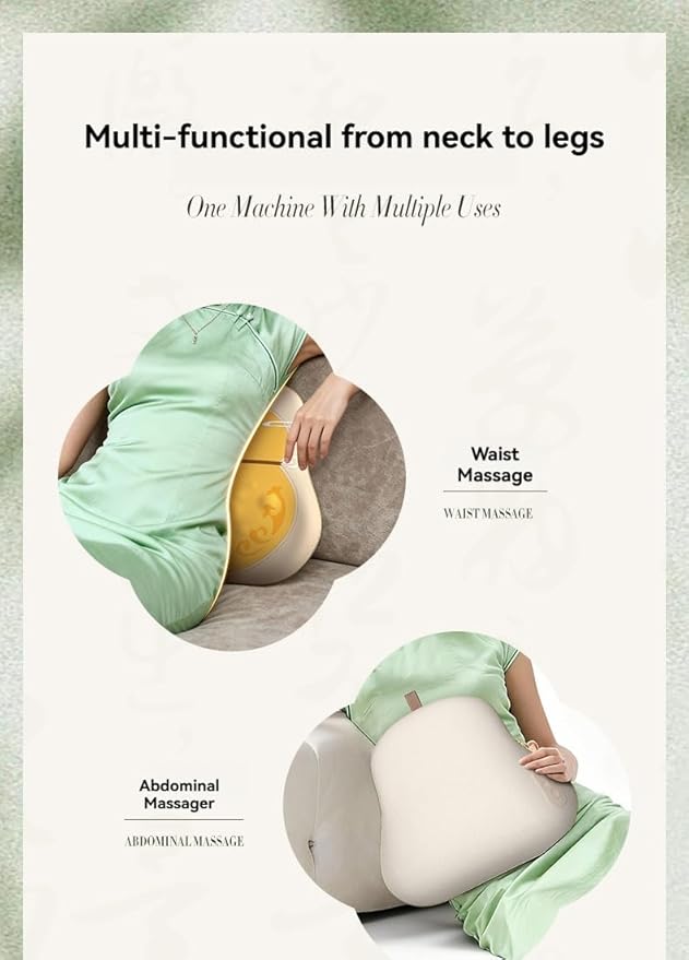 Cordless Back Massager for Pain Relief Deep Tissue 4 Major Modes with 3 Levels of IntensityBack and Neck Massager with HeatGift for Mom and Dad
