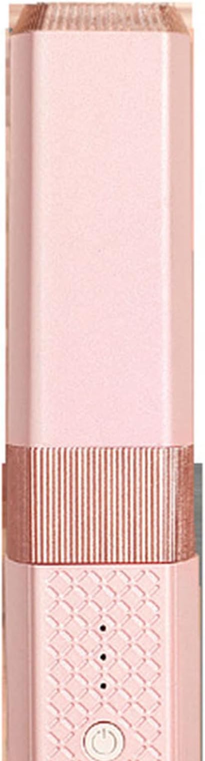 Hair Straightener Curling Flat Iron Quickly Heating Hair Straightener Curler for Short Hair Curls Bangs (Pink)