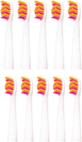 Tooth Brush Head Electric Toothbrush Heads Replaceable for SG-507B/908/909/917/610/659/719/910/575/551/548(10pcs Pink)
