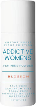 Addictive Womens Feminine Powder | Absorb Sweat | Fight Friction and Chaffing | Prevents Odor | Made from Natural Ingredients | Made in the USA (Blossom)