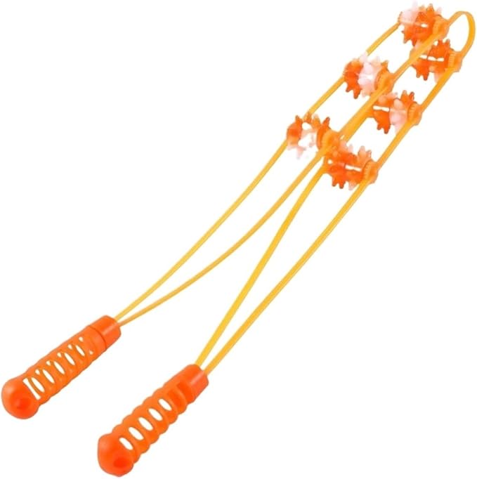 Multi-Function Hand-held Back Massager Roller Tool for Neck and Shoulder Muscle Relief(12 Rounds)