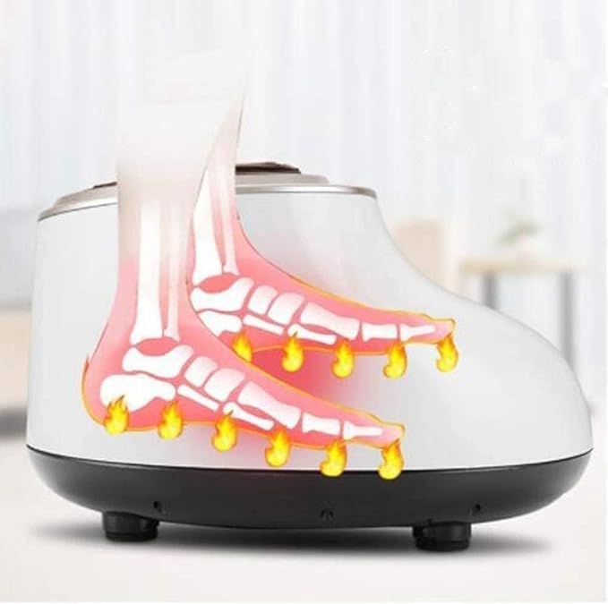 Foot Massager Machine with Heat Shiatsu Deep Tissue Kneading Rolling Massage Air Compression for Plantar Fasciitis Pain Relief Relax for Home or Office Birthday and Christmas Gifts for Women Men