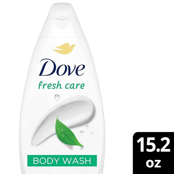 Dove Body Wash Fresh Care 3-Pack – Revitalizing &amp Moisturizing Cleanser for Smooth Soft Skin 15.2 Oz Ea