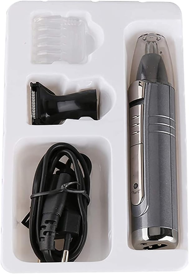Nose and Ear Hair Trimmer – Painless Precision Tool with Rechargeable Battery Wet/Dry Easy to Clean