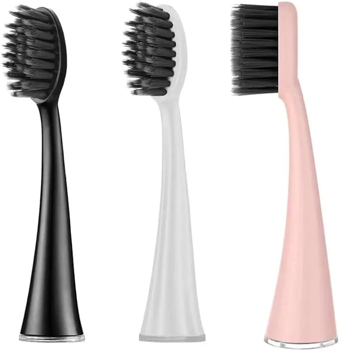 Replacement Toothbrush Head Compatible Compatible for Ordo Sonic+/Sonic Lite Electric Accessories Soft Bristles Nozzles(8pcs White)