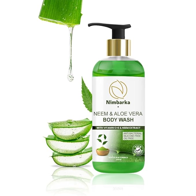 BEMT Neem &amp Aloe Vera Body Wash with Vitamins C &amp E – Refreshing Daily Cleanser for All Skin Types – 300 ml