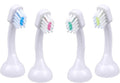 Emmi-dent Metallic/Professional 2-Pin Bristle-Head Attachments - Electric Toothbrush Replacement Heads. Cleans with Ultrasound Waves (Kids/Young Adult 4 Pack)