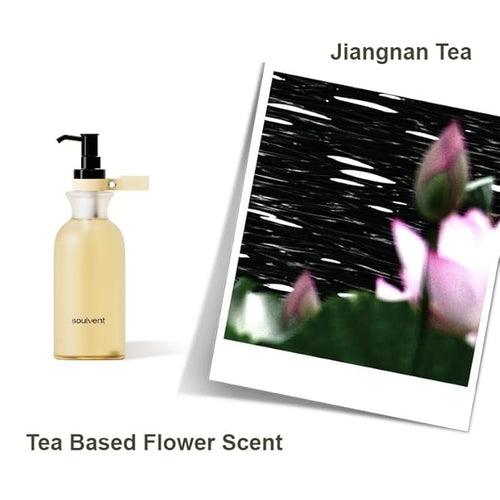 1PC Soulvent Perfumed Amino Acid Shower Gel Body Wash Purifying Cleansing Moisturizing &amp Nourishing Skin Relieving Dryness with Long Lasting Scent (Tea)