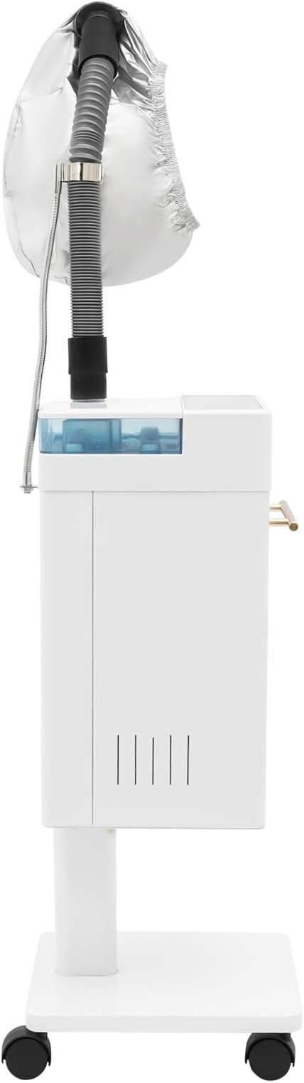 Standing Hair Steamer Professional Ozone Nano Steam Treatment with with External Water Tank Steam Cap for Salon &amp Home Hair Care
