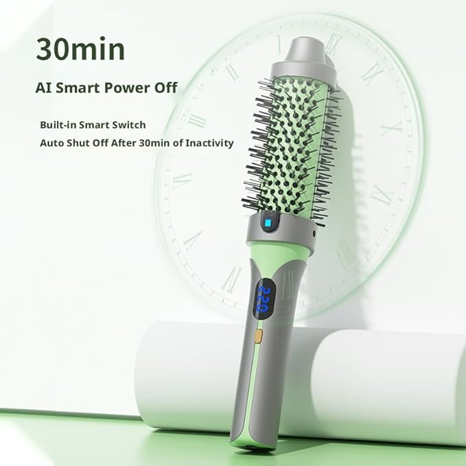 Multi-Functional Hair Curler and Straightener 30S Fast Heating 360° Rotating Cord 4 Temperature Settings Auto Shut Off