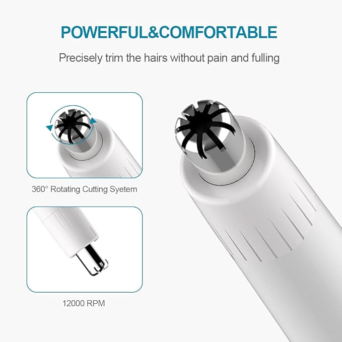 TOUCHBeauty Hair Trimmer for Face Eyebrow Nose Bundle with Electric Nail Drill 12 in 1