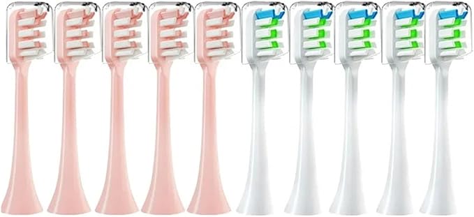 Replacement Brush Heads for X3 X5 V1 X3U 5-10pcs Bristle Electric Toothbrush Sealed Packed(5white 5pink)
