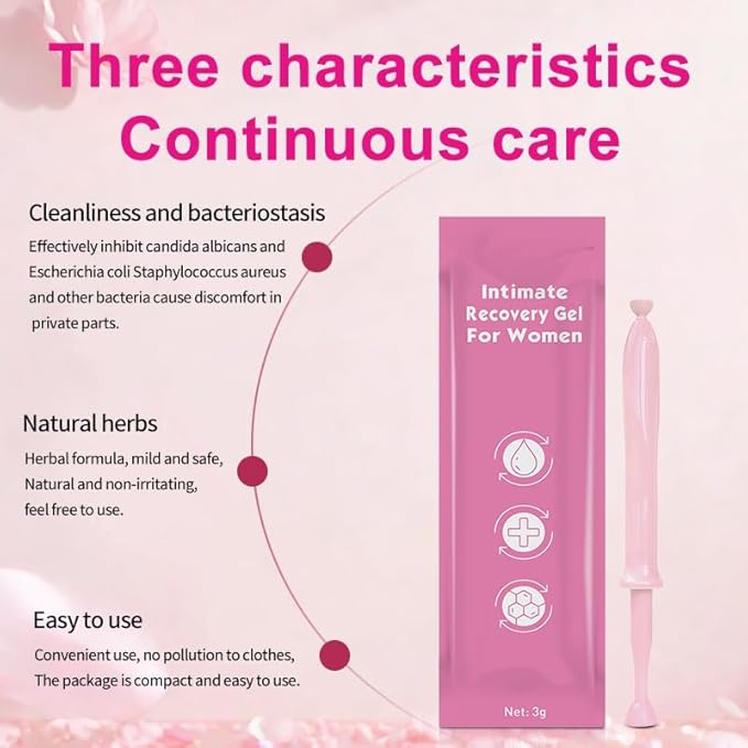 Intimate Recovery Gel (10 pcs) – Vegan PDRN Vaginal Moisturizing Gel for Elasticity &amp Firm-Feel Support Hydrating Intimate Care pH Balanced