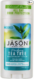 Jason Natural Products Tea Tree Deodorant Stick 2.5 Ounce - 6 per case.