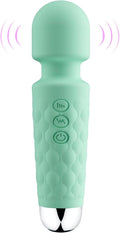 Rechargeable Handheld Massage Wand with Multiple ntensities and Soothing Heat UL24613