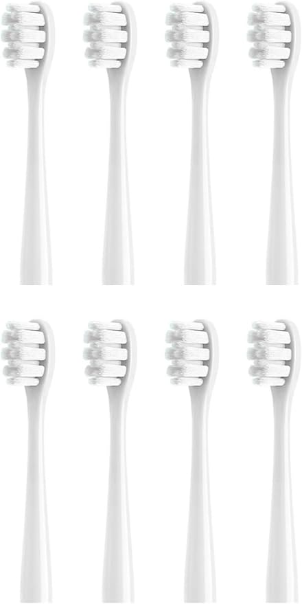Replacement Toothbrush HeadCompatible for Nandme NX7000 Sonic Electric Soft Bristle Tooth Brush8/16pcs(8WHITE Sensitive)