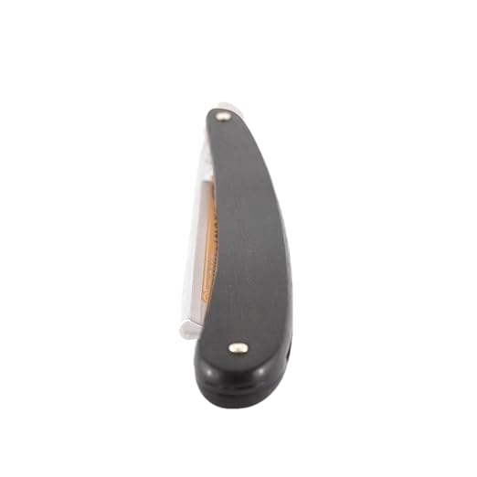 Dovo INOX 415835 German Straight Razor | Stainless Steel | 5/8 Size | Full Hollow Ground | Round Point | Ebony Wood Handle