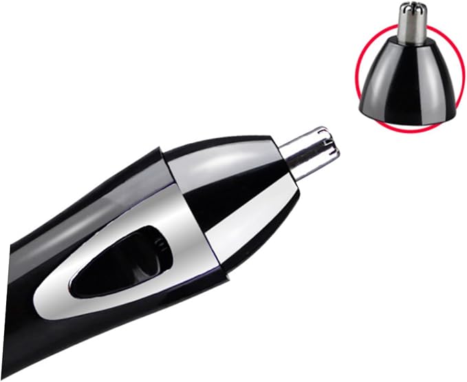 3pcs Nose Hair Trimmer Multi-Function USB Rechargeable Hair Removal Tool for Men and Women Compact Black Convenient and Portable Grooming