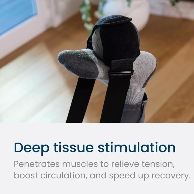 Nobol Muscle Recovery Kit | MyoSphere Vibration Massage Ball &amp MyoBelt Accessory | Target deep Muscle Layers Easing Tension in The Back Neck Shoulders arms HIPS Glutes and Legs. (Space Blac