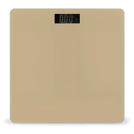 Automatic Switch Digital Bathroom Weighing Scale Smart Scale for Body Weight Light Brown