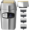 Cordless Metal Hair Shaver for Men Beard Electric Shaver Razor Fade Bald Head Shaving Machine
