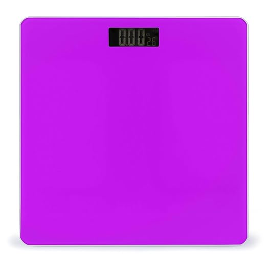 Automatic Switch Digital Bathroom Weighing Scale Smart Scale for Body Weight Purple