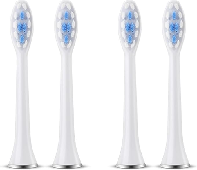 Compatible for SUBORT S7 Brush Heads Electric Toothbrush Replacement(4 White Brush Head)