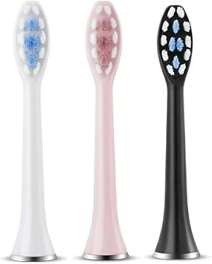 Replacement Toothbrush HeadsCompatible for Revyline RL010 Electric Accessories Soft Cleaning Bristle Nozzles(White)