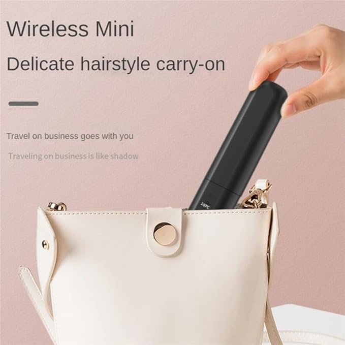 Rechargeable Multifunctional Cordless Hair Straightener Brush Fast Heated Straightener Brush Negative Ions Electric Hot Comb Hair