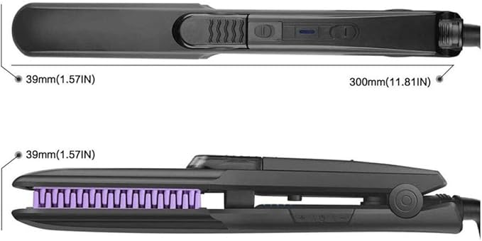 Hair Straightener Flat Iron with Ceramic Plates Temperature Controls 6 ft Cord