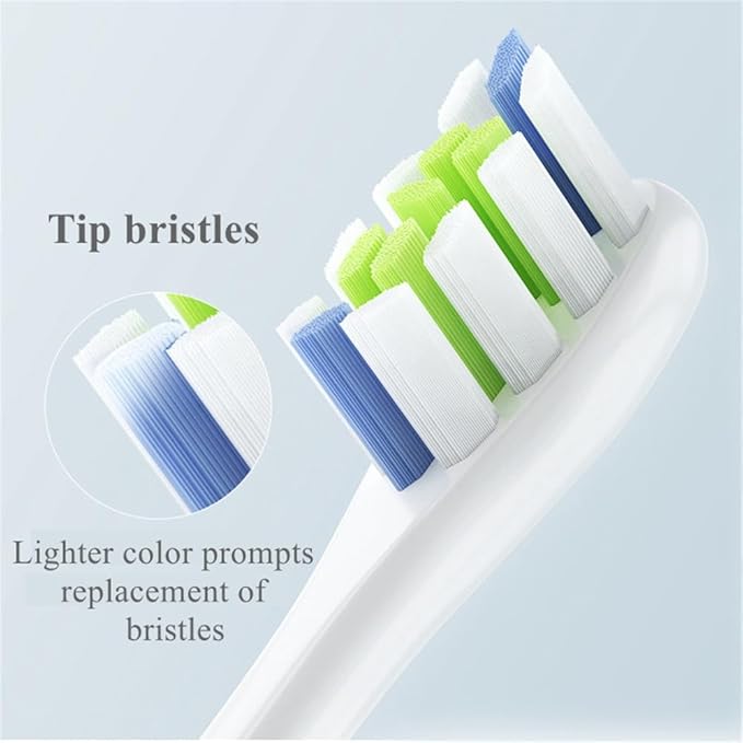 4/8/12/16 Pcs Replacement Toothbrush Heads Compatible with Oclean X/X PRO/ Z1/ F1/ One/Air 2/ SE Sonic Electric Toothbrush Dupont Bristle(16 Pcs White)