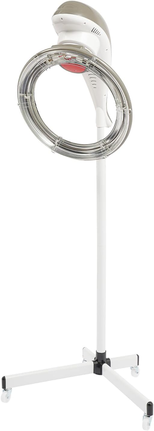 DNYSYSJ Stand Hair Dryer Orbiting Rotating Hair Processor Professional Infrared Stand Hair Dryer with Adjustable Temperature and Height Grey